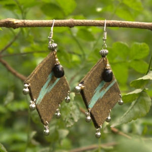 Ikat Metal Muse Earrings
